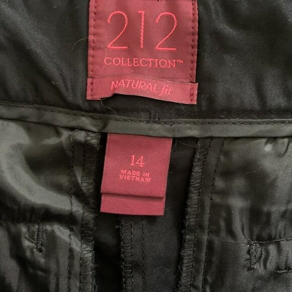 212 collection pants cropped black womens Size 14 - Picture 3 of 3